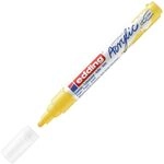 edding 5100 Acrylmarker medium - gelb - 1 Acrylstift wasserfest - mittlere Rundspitze