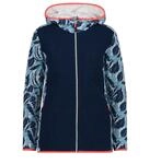 CMP - Stretch-Fleecejacke f&uuml;r Damen mit fester Kapuze, Kristallblau-blaue Tinte, D44