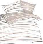 Kaeppel Feinbiber Bettw&auml;sche Motion Gr&ouml;&szlig;e 135x200+80x80 cm Farbe Natur