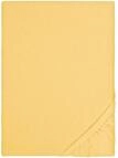 biberna Feinbiber Spannbetttuch 180x200-200x200 cm gelb | 100% Baumwolle Flanell 