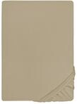biberna Deluxe Jersey-Elastic-Spannbetttuch 140x200 cm - 160x220 cm braun | 97%