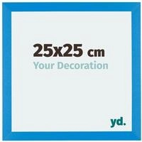 yd. Bilderrahmen 25x25 cm Hellblau - Holz Rahmen Mura