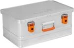 Alubox Werkzeugtruhe Werkzeugkoffer EASY 40 Liter silber Alu gl&auml;nzend - orange