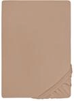 biberna Deluxe Jersey-Elastic-Spannbetttuch 140x200 cm - 160x220 cm braun | 97%