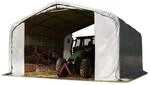 Weideunterstand 6x6 m PVC Plane 850N wetterfester Unterstand Lagerzelt grau f&uuml;r