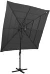 vidaXL Sonnenschirm mit Aluminium-Mast 4-lagig Ampelschirm Gartenschirm...