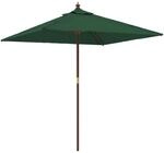 vidaXL Sonnenschirm, Gartenschirm mit Holzmast UV-Schutz, Strandschirm mit...