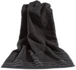 Vossen Cult de Luxe Handtuch 50 x 100 cm schwarz