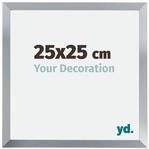 yd. Your Decoration - Bilderrahmen 25x25 cm - Silberglanz - Bilderrahmen aus MDF mit