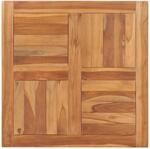 vidaXL Teak Massiv Tischplatte Massivholzplatte Holzplatte Ersatztischplatte...