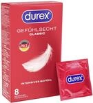 Durex Gef&uuml;hlsecht Classic Kondome &ndash; D&uuml;nne Kondome mit anatomischer...