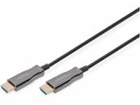 DIGITUS HDMI AOC Hybrid Glasfaserkabel - HDMI 2.0b - 30m - Ultra HD 4k/60Hz -