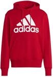 Adidas Herren Essentials French Terry Big Logo Hoodie, Better Scarlet/White, S