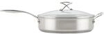 Circulon SteelShield - Schmorpfanne Induktion 30cm - Edelstahl Saut&eacute;pfanne Mit