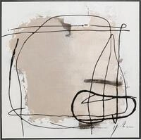 Kare Design Leinwandbild Dust, Grau, 100x100 cm, Wandbild, Wandkunst, Wohnaccessoire,