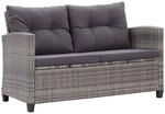 vidaXL Gartensofa 2-Sitzer mit Kissen Lounge Sofa Gartenm&ouml;bel Gartenbank Bank