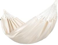 LA SIESTA&reg; Modesta Latte - Klassische Einzel-H&auml;ngematte aus Bio-Baumwolle