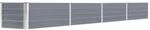 vidaXL Garten-Hochbeet Verzinkter Stahl 320&times;40&times;45 cm Grau