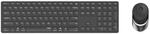 Rapoo Kabelloses Multi-Mode-Deskset 9850M Dunkelgrau QWERTZ Tastatur 1.600 dpi