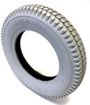 3.00-8 Rollstuhlreifen, 4PR, grau, kr&auml;ftiges Blockprofil, stabiler Reifenaufbau,