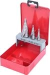 KS Tools 330.2403 HSS Stufenbohrer-Satz, Stahlblechkassette 3-tlg.