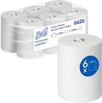 Scott wei&szlig;e Papierhandt&uuml;cher 6626, Papierhandtuch, 6x300m | Extra-starke