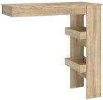 vidaXL Wand-Bartisch Sonoma-Eiche 102x45x103,5 cm Holzwerkstoff, Bartisch,