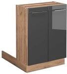 Vicco K&uuml;cheninsel Fame-Line, Anthrazit Hochglanz, 60 cm | MDF-Front &middot; 1