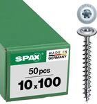 SPAX Holzbauschraube, 10, 0 x 100 mm, 50 St&uuml;ck, T-Star Plus, Tellerkopf,