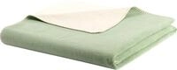 biederlack Wohndecke Doubleface Baumwollmischung Mint-Ecru Gr&ouml;&szlig;e 150x200 cm