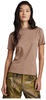 G-STAR RAW Damen Puff Logo Slim T-Shirt, Braun (chocolate berry D22761-336-B113), L