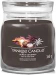 Yankee Candle Signature Duftkerze | Schwarze Kokosnuss-Kerze im Glas mit