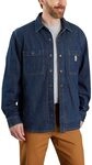Carhartt Relaxed Fit Denim Fleece Lined Snap-Front Shirt
