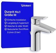 Duravit No.1 Waschtischarmatur, Gr&ouml;&szlig;e M (Auslauf H&ouml;he 117 mm), Wasserhahn...