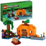 LEGO Minecraft Die K&uuml;rbisfarm Set, baubares Spielzeug-Haus mit Frosch, Boot,