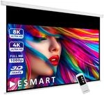 ESMART Professional MIMOTO Motorleinwand Gesamtbr. 296 cm, Tuch: Wei&szlig;