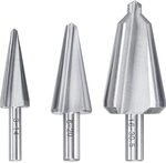 kwb HSS Blech-Sch&auml;lbohrer Set, 3-teilig f&uuml;r Edelstahl, Konus-Bohrer stufenlos...
