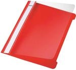 Leitz 4197-00-25 Hefter Standard, A5, langes Beschriftungsfeld, PVC, rot