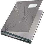 Leitz 57450085 Unterschriftsmappe Design, 18 F&auml;cher, grau