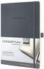SIGEL CO319 Premium Notizbuch liniert, A4, Softcover, grau, aus nachhaltigem Papier -