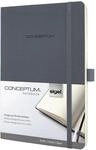 SIGEL CO329 Premium Notizbuch A5 liniert grau, Softcover, 194 nummerierte...