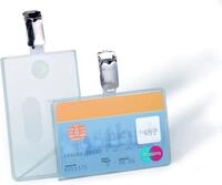 Durable Ausweish&uuml;lle (mit Clip f&uuml;r 1 Betriebsausweishalter, 54 x 87 mm (Innenma&szlig;))