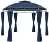 CASARIA® Pavillon Toscana Ø350cm Metall Wasserabweisend UV-Schutz 50+ Stabil