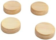 SIGEL Holz Neodym Magnete rund 33 mm 4 St&uuml;ck mit starker Haftkraft