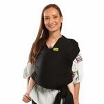 Boba Tragetuch Baby, Elastische Baumwolle, Neugeborene, Schwarz | Atmungsaktives