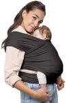 Boba Tragetuch Baby, Elastische Bio-Baumwolle, Neugeborene, Dunkelgrau 