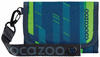 Coocazoo Geldbörse, „Lime Stripe”, blau, Portemonnaie mit Sichtfenster...