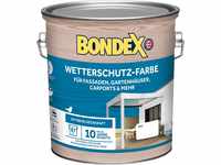 Bondex Wetterschutz Farbe Weiß 7,5 L für 68 m² | Holzfarbe mit extremer...