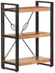 vidaXL Akazienholz Massiv B&uuml;cherregal 3 F&auml;cher Industriestil Standregal...