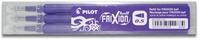 Pilot Pen 2276008F - Ersatzminen Frixion Clicker, St&auml;rke: 0,5 mm, violett, 3...